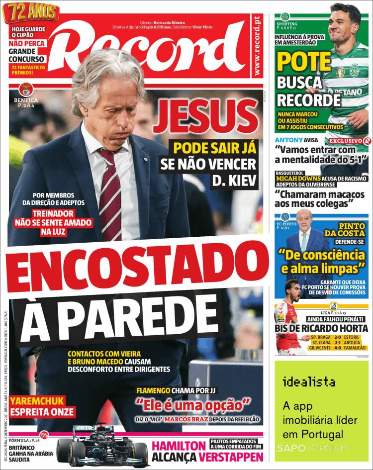 Portada de Record (Portugal)