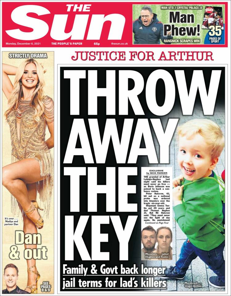 Portada de The Sun (Reino Unido)