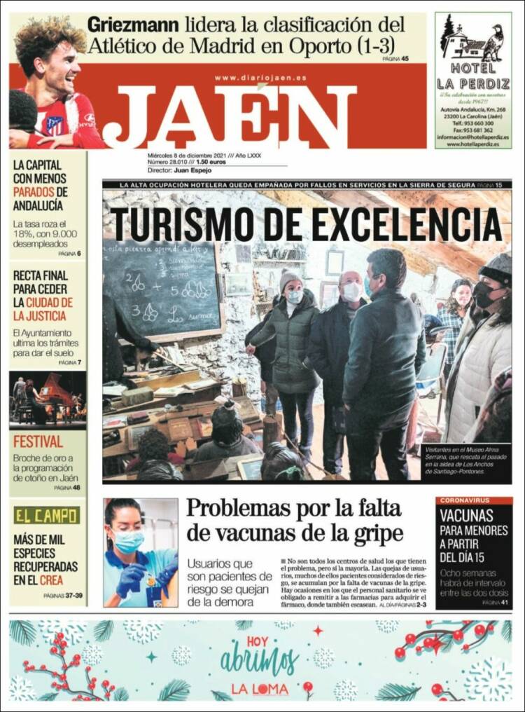 Portada de Diario Jaén (España)