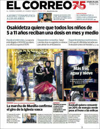 Portada de El Correo - Álava (Espagne)