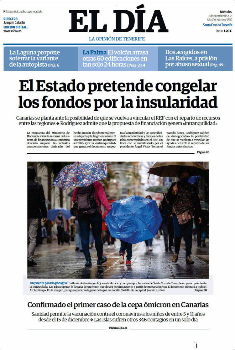 Portada de El Día (España)