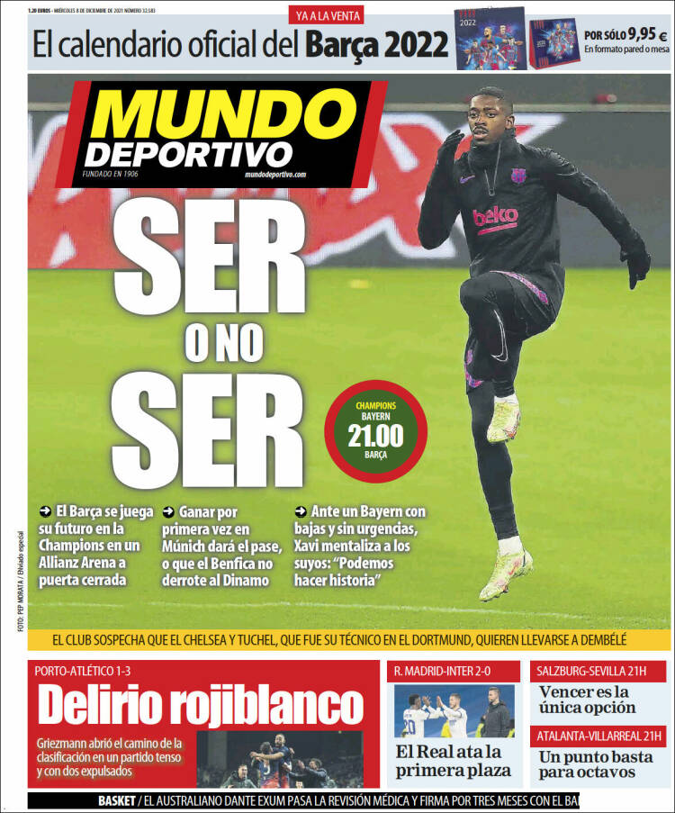 Portada de El Mundo Deportivo (Espagne)