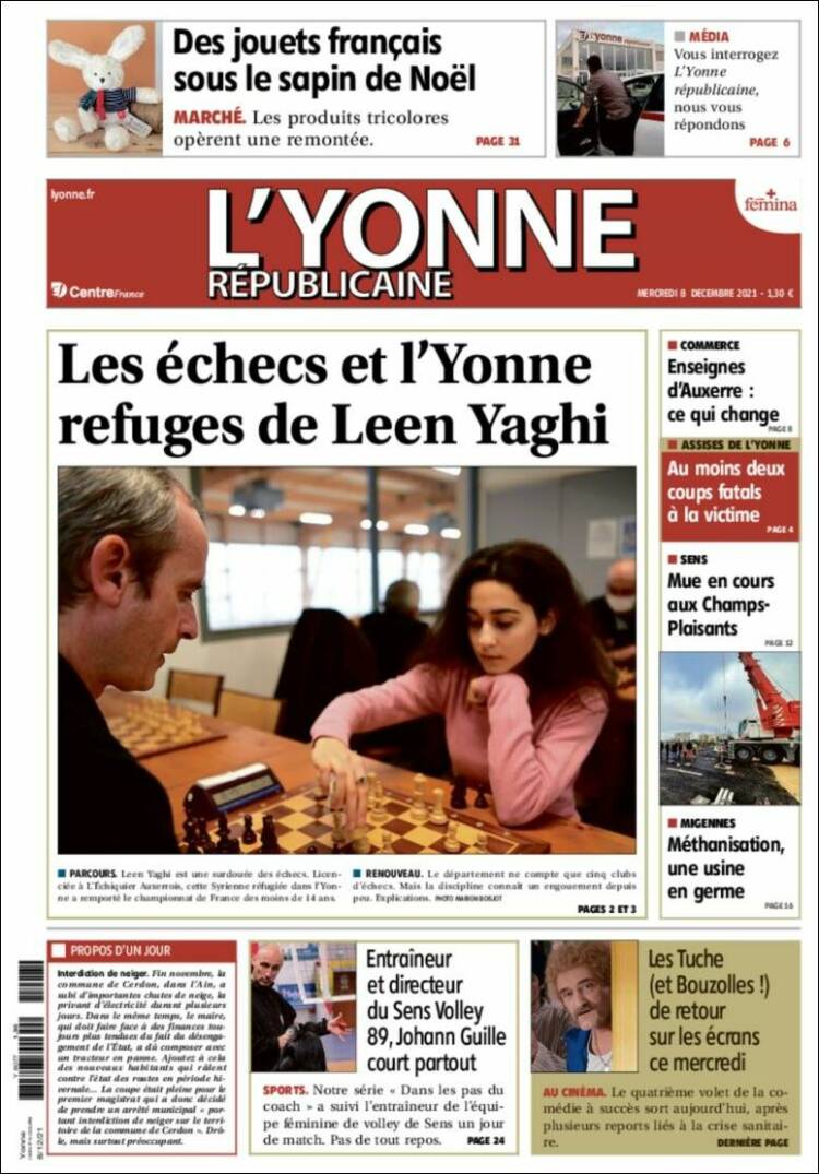 Portada de L'Yonne-Républicaine (Francia)