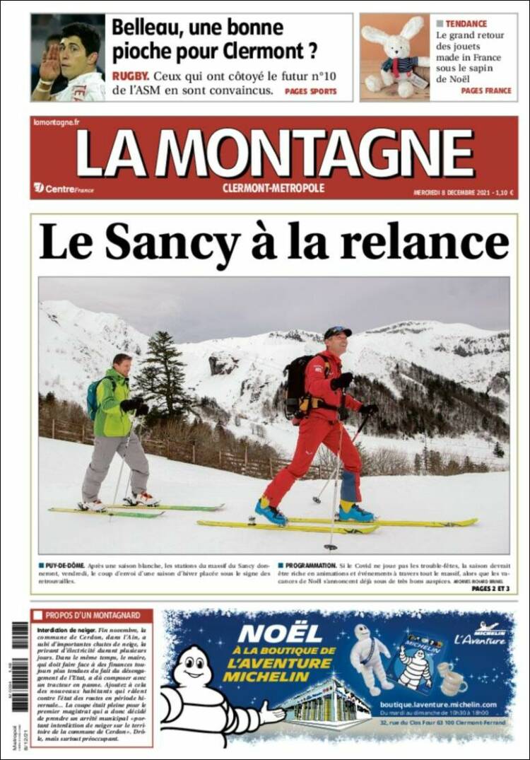 Portada de La Montagne (Francia)