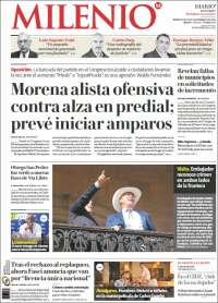 Portada de Milenio de Monterrey (México)