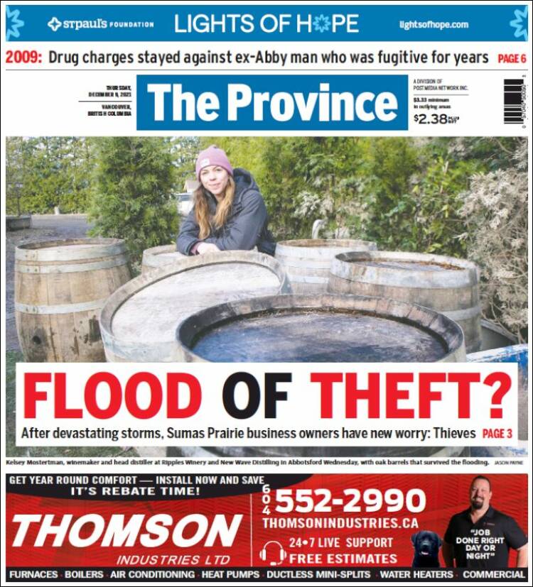 Portada de The Province (Canada)