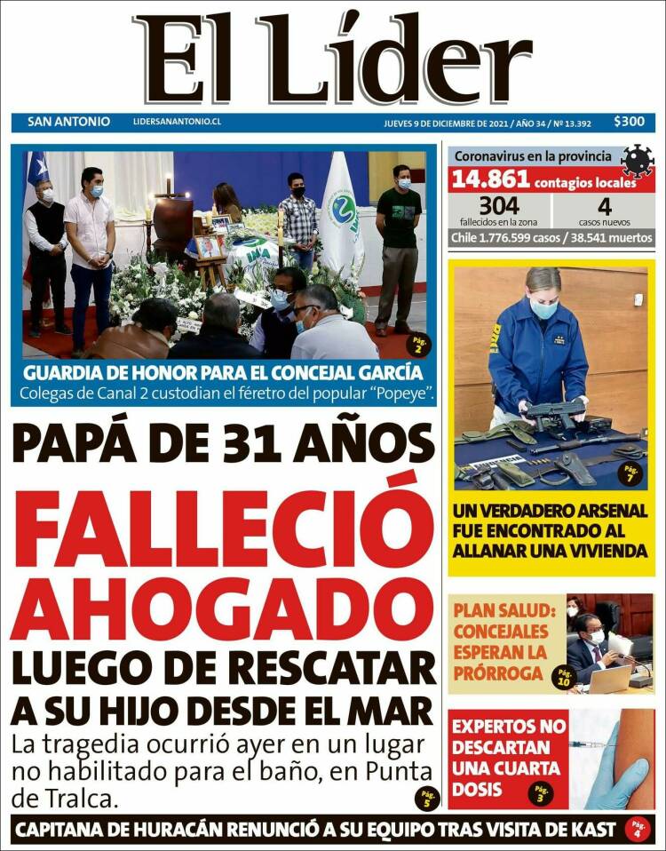 Portada de Lider de San Antonio (Chile)