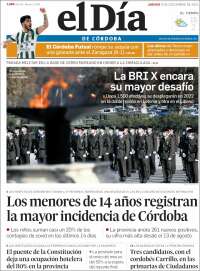 Portada de El Día de Córdoba (España)