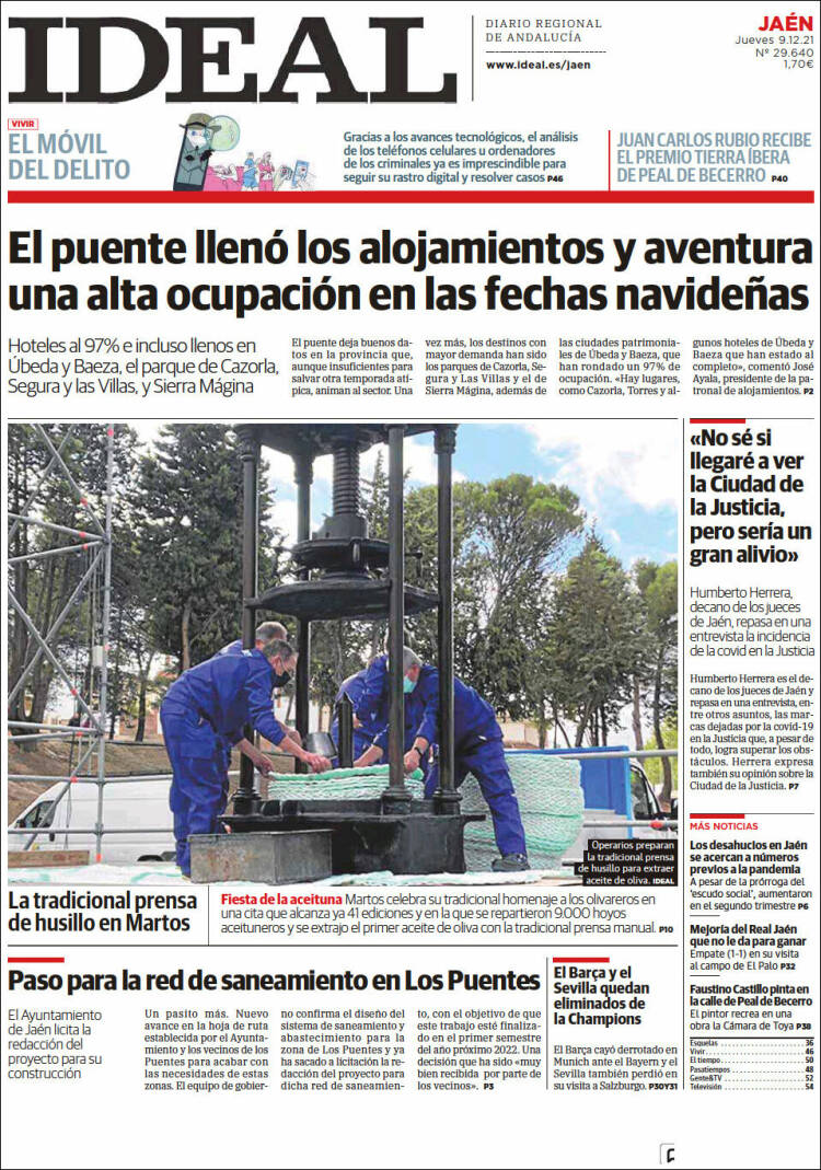 Portada de El Ideal de Jaén (España)