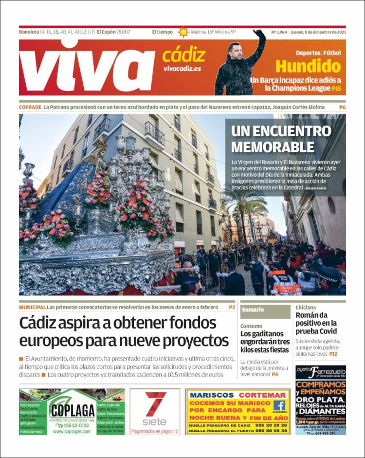 Portada de Información - Cadiz (España)
