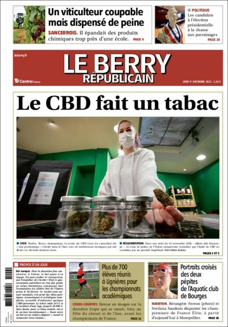 Portada de Berry Republicain (Francia)