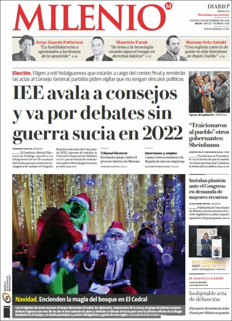 Portada de Milenio de Hidalgo (M&eacute;xico)