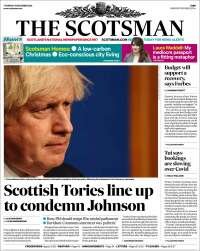 Portada de The Scotsman (Reino Unido)