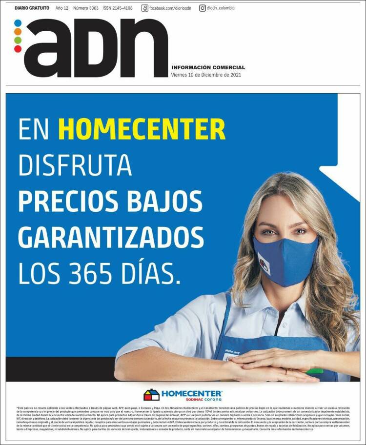 Portada de ADN - Bogotá (Colombia)
