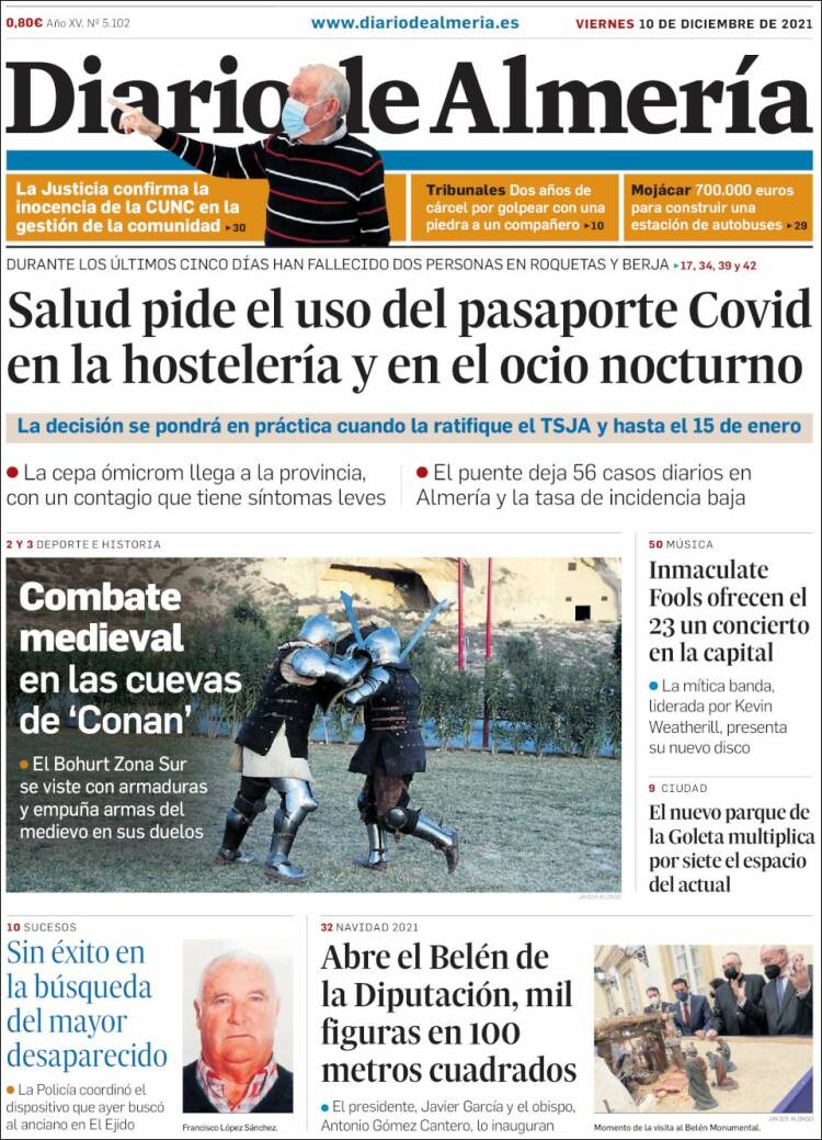 Portada de Diario de Almería (Espagne)
