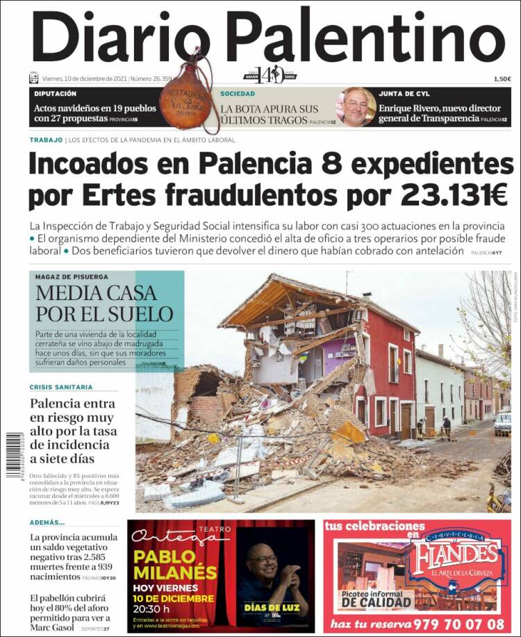 Portada de Diario Palentino (Espa&ntilde;a)