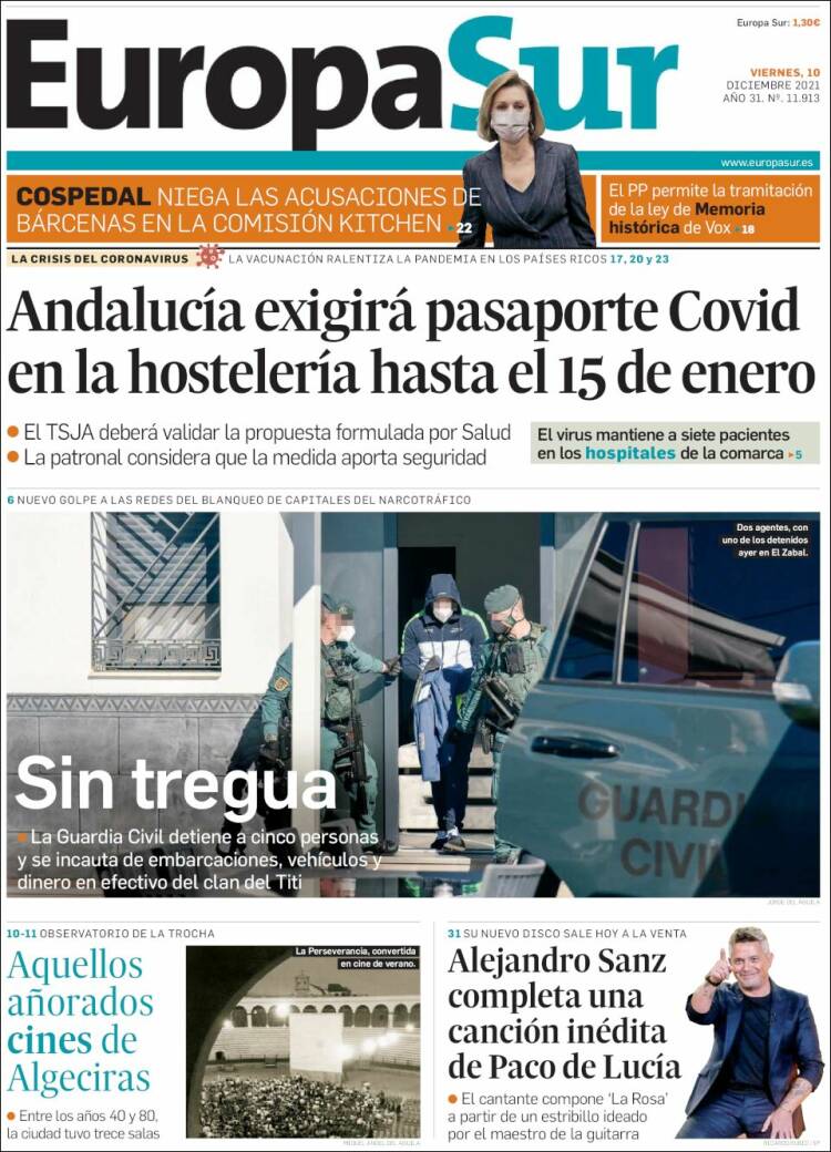 Portada de Europa Sur (Espa&ntilde;a)