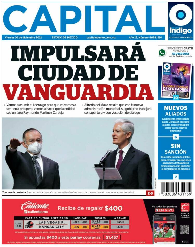 Portada de Capital México (M&eacute;xico)