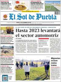 Portada de El Sol de Puebla (México)