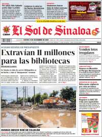 Portada de El Sol de Sinaloa (México)