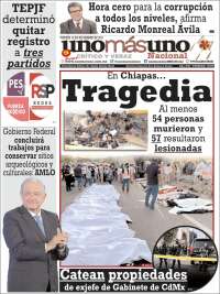 Portada de unomásuno (M&eacute;xico)