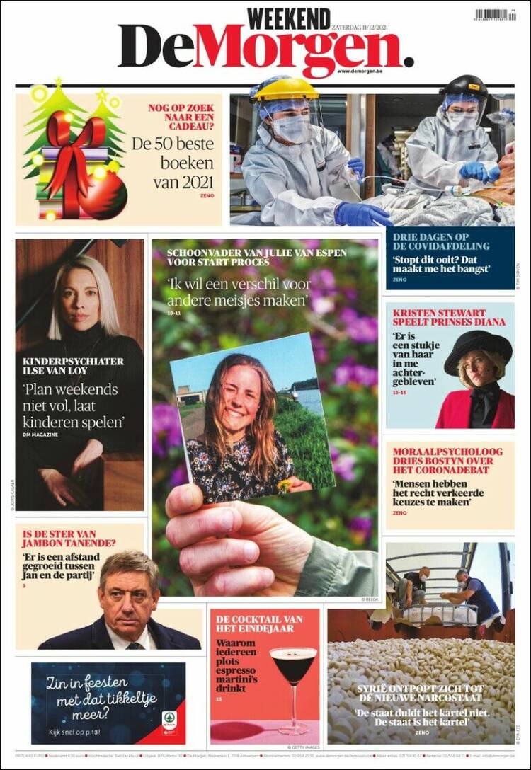 Portada de De Morgen (B&eacute;lgica)