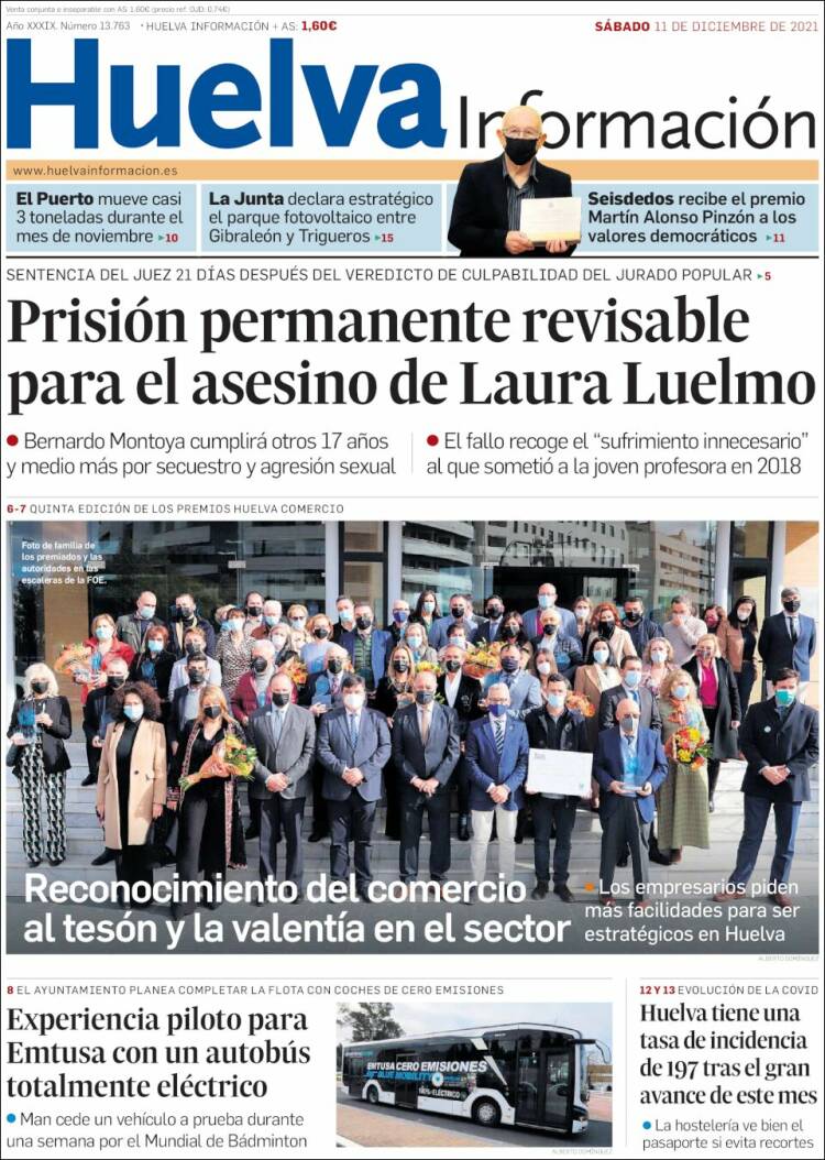 Portada de Huelva Información (Espa&ntilde;a)