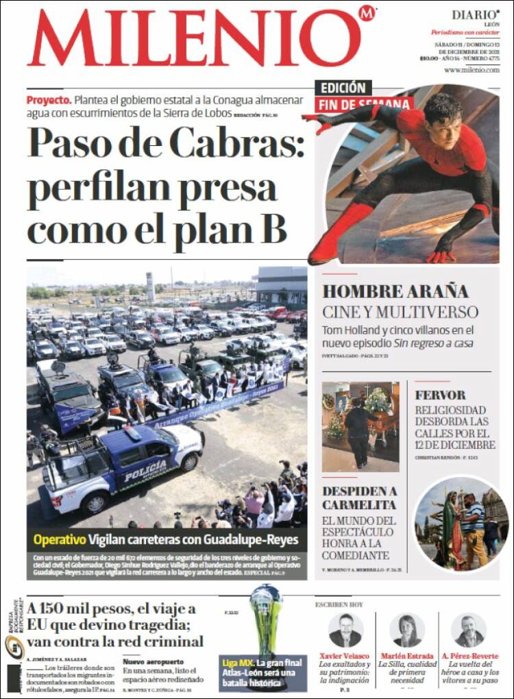 Portada de Milenio de León (México)