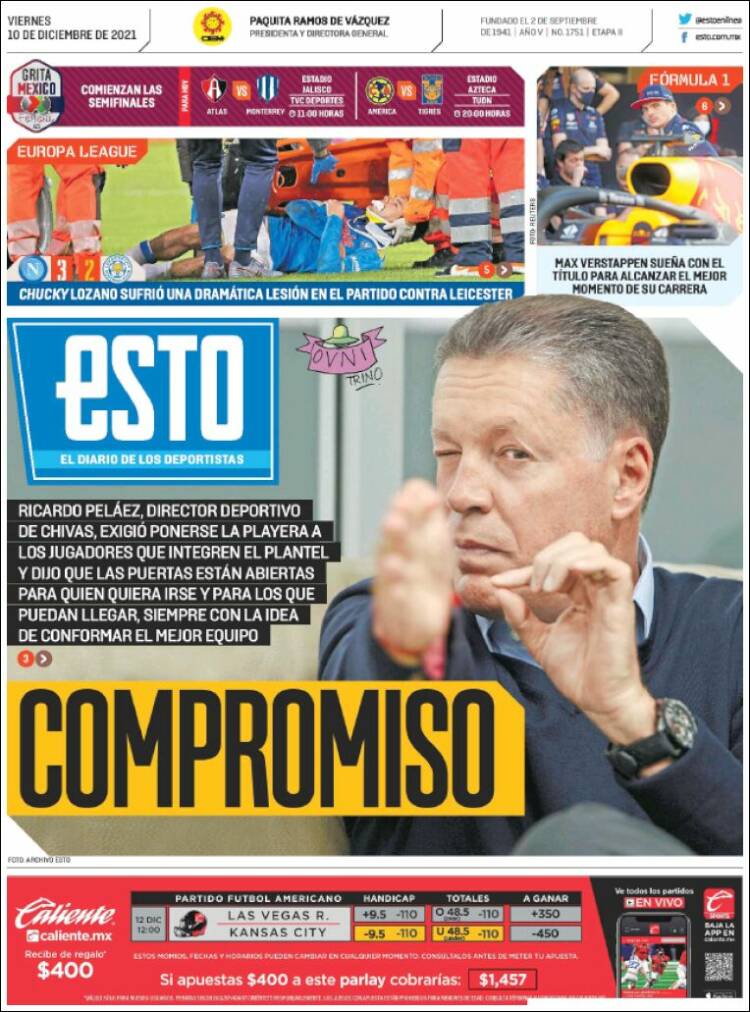 Portada de El Sol del Bajio (México)
