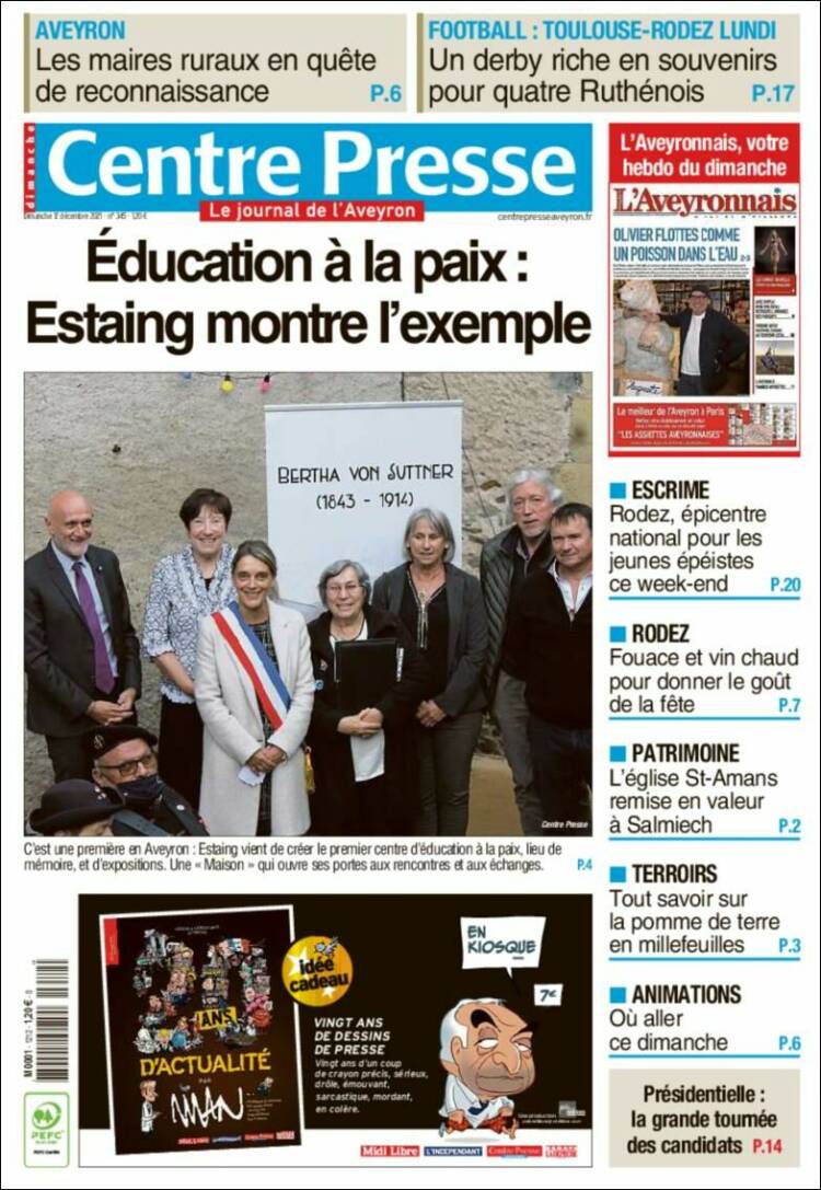 Portada de Centre Presse (France)