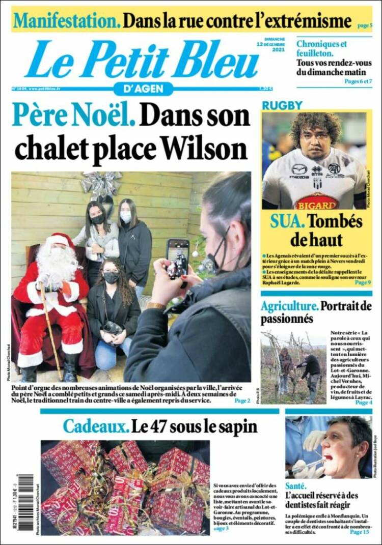 Portada de Le Petit Bleu (France)