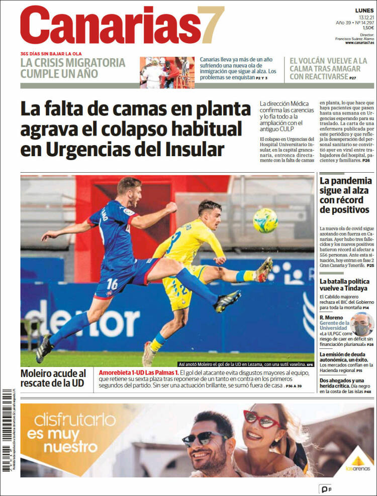 Portada de Canarias 7 (Espa&ntilde;a)