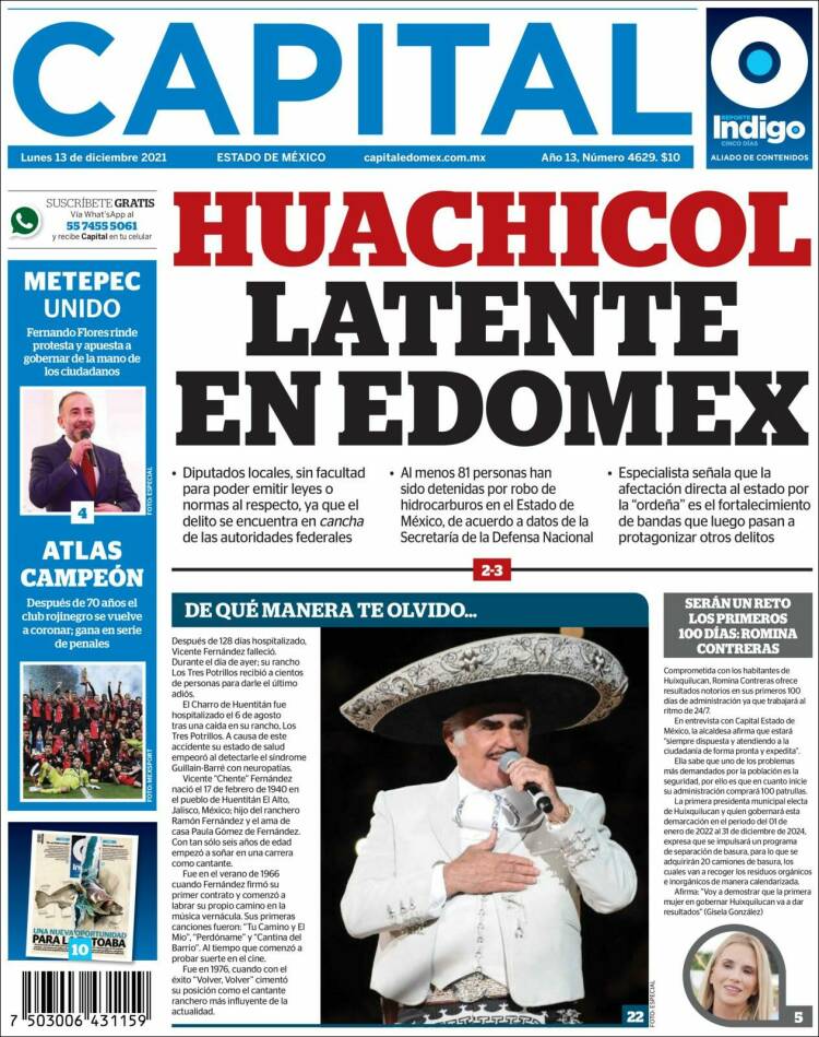 Portada de Capital México (M&eacute;xico)