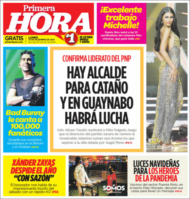 Portada de Primera Hora (Puerto Rico)