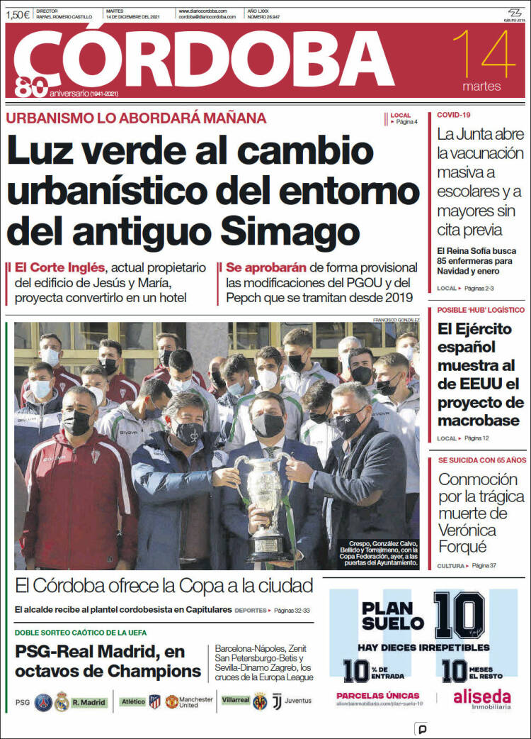 Portada de Diario de Córdoba (Espa&ntilde;a)