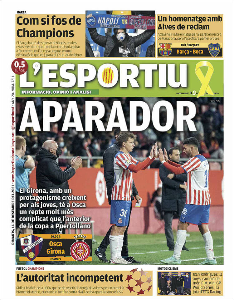 Portada de L'Esportiu : Girona (Espa&ntilde;a)