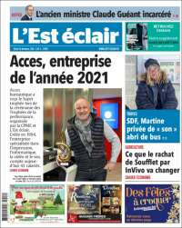 Portada de L'Est Eclair (Francia)