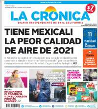 Portada de La Crónica de Baja California (M&eacute;xico)