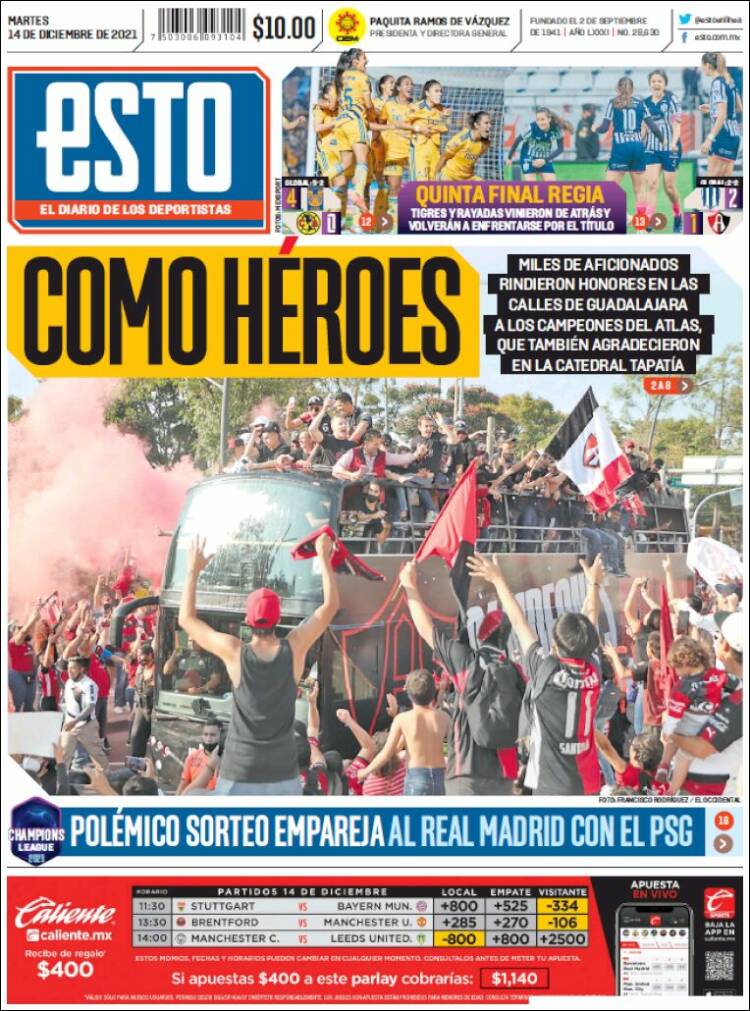 Portada de Esto (M&eacute;xico)