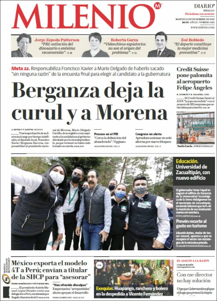 Portada de Milenio de Hidalgo (M&eacute;xico)