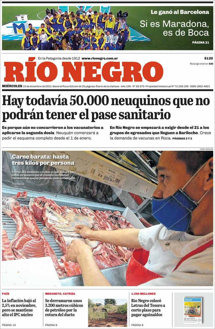 Portada de Rio Negro (Argentina)