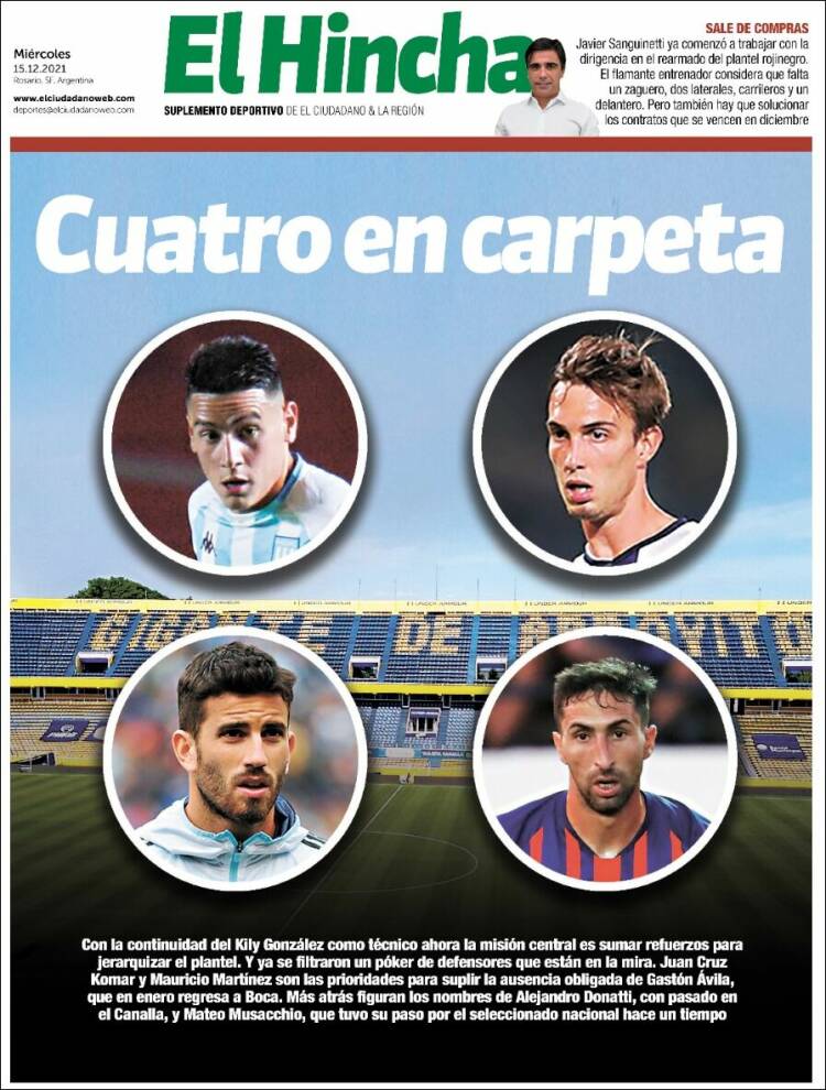 Portada de El Hincha (Argentina)