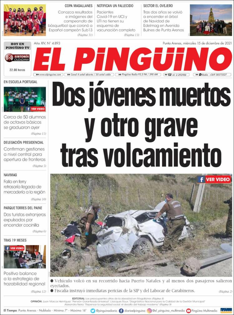 Portada de El Pingüino (Chile)