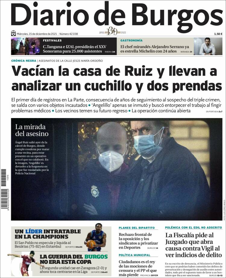 Portada de Diario de Burgos (Espa&ntilde;a)