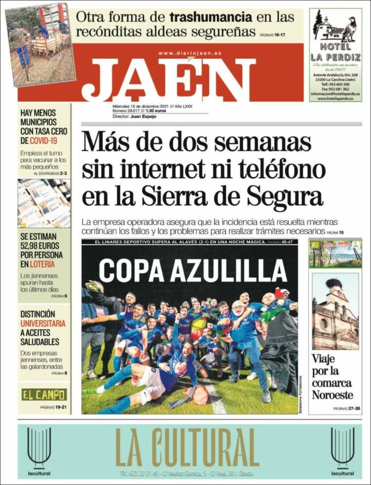 Portada de Diario Jaén (España)