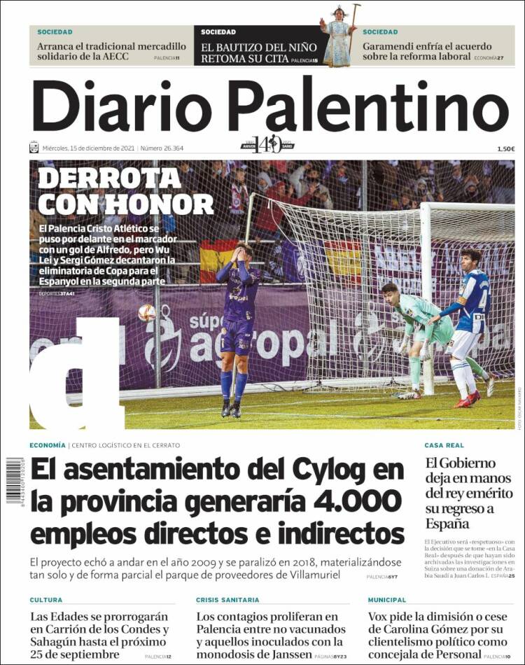 Portada de Diario Palentino (Espa&ntilde;a)