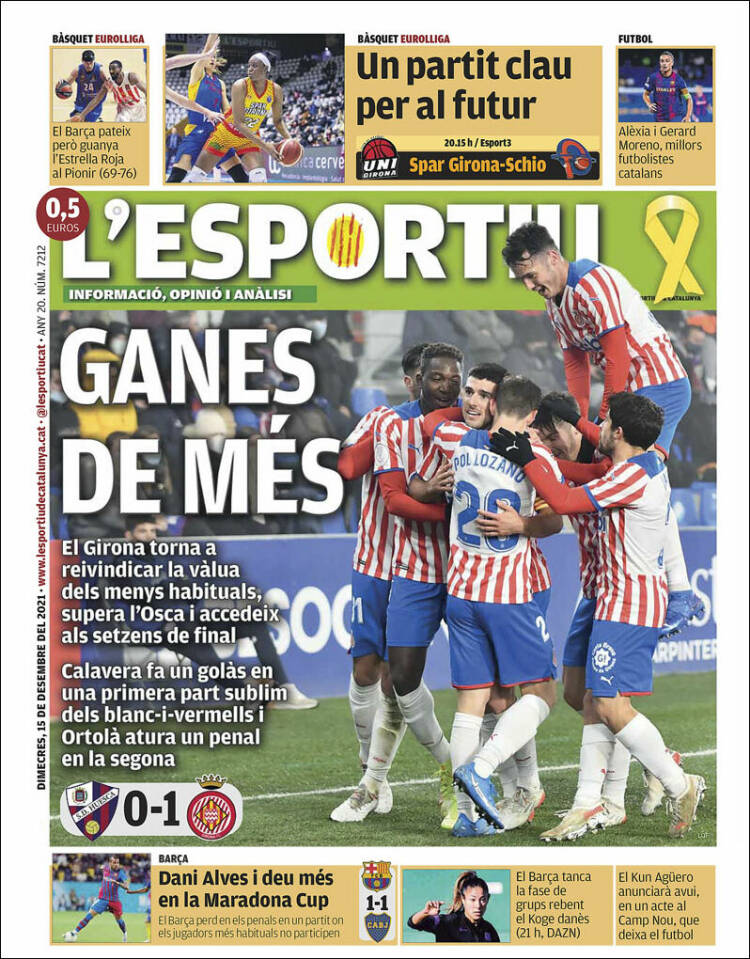 Portada de L'Esportiu : Girona (España)