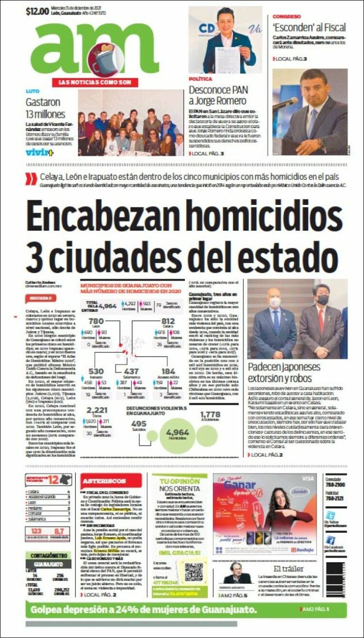 Portada de Al Día A.M. (M&eacute;xico)