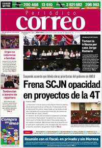 Portada de Correo - El diario del Estado de Guanajuato (M&eacute;xico)