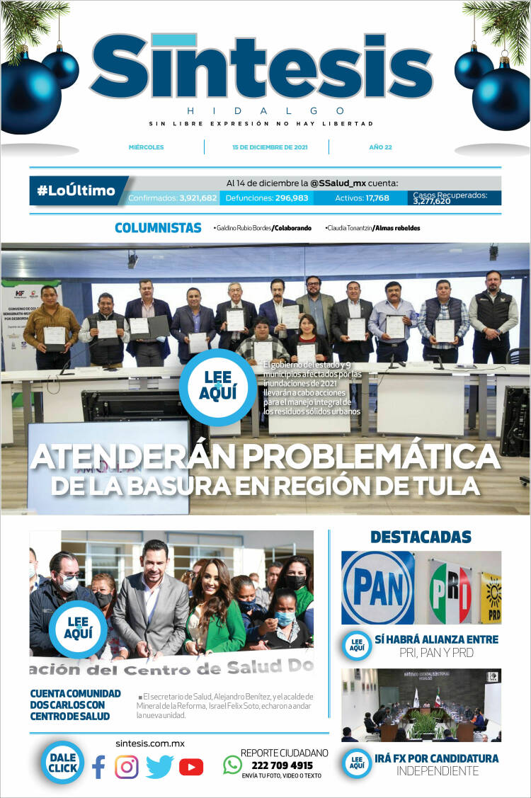 Portada de Sistesis - Hidalgo (M&eacute;xico)